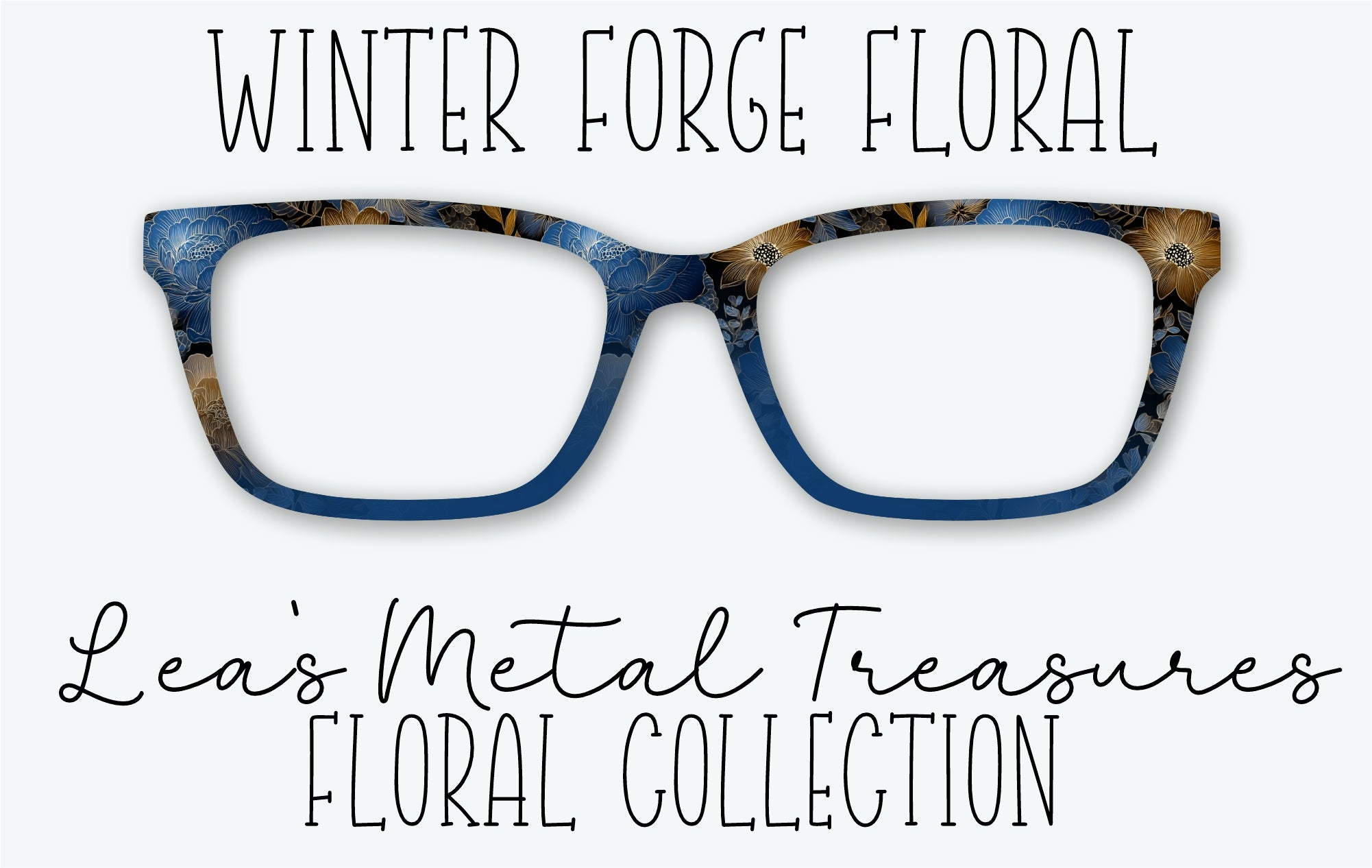 Winter Forge Floral Eyewear Frame Toppers – Twinkle Twinkle Tees