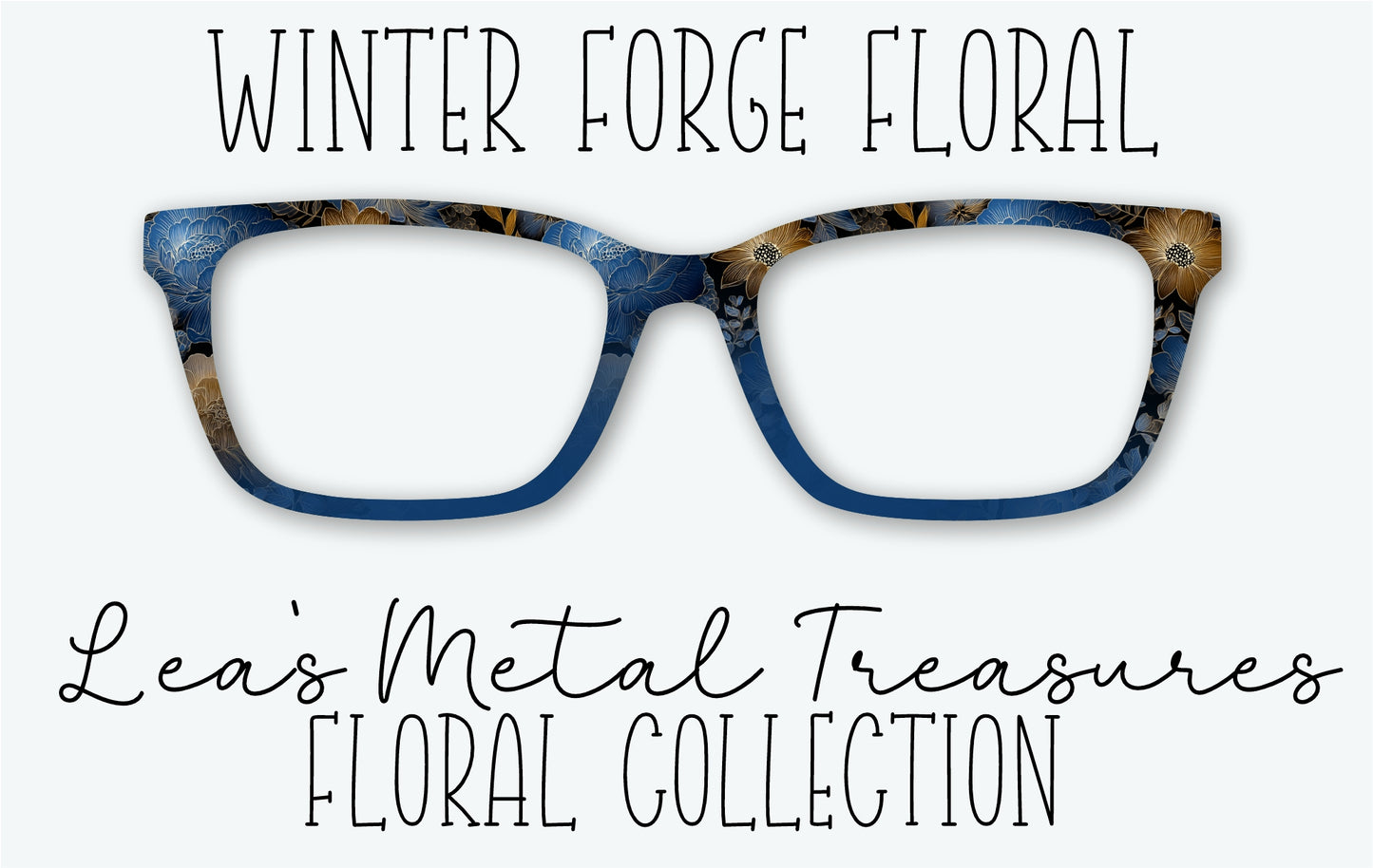 Winter Forge Floral Eyewear Frame Toppers