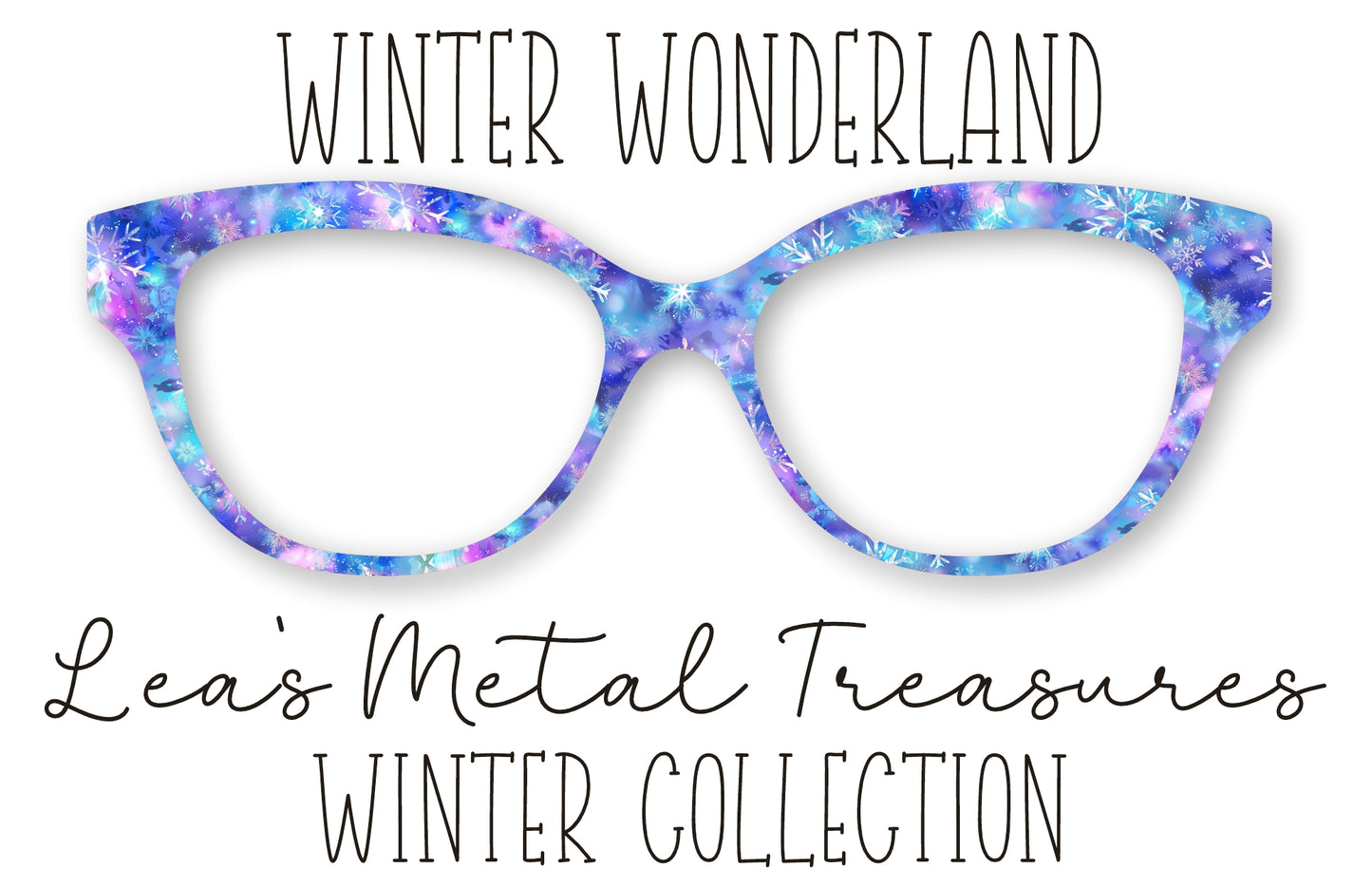 Winter Wonderland Eyewear Frame Toppers COMES WITH MAGNETS