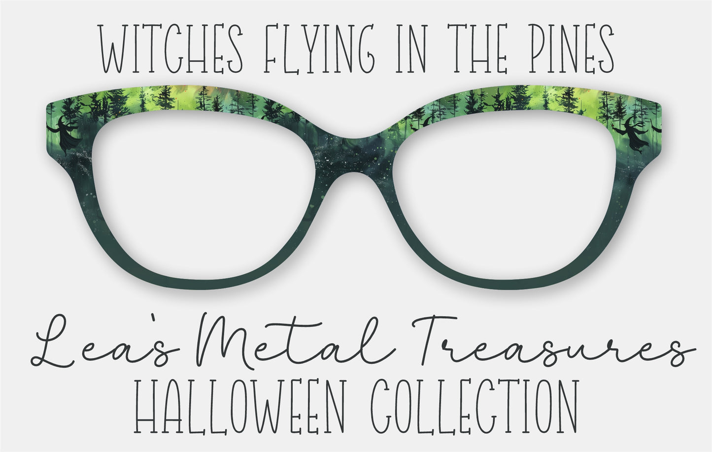 Witches Flying In The Pines Eyewear Frame Toppers COMES WITH MAGNETS