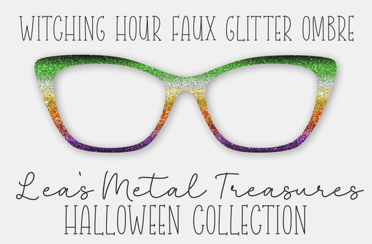 Witching Hour Faux Glitter Eyewear Frame Toppers