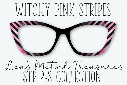 WITCHY PINK STRIPES Eyewear Frame Toppers