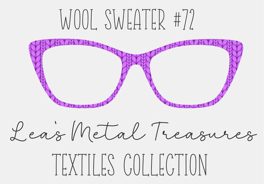 Wool Sweater #72 Eyewear Frame Toppers COMES WITH MAGNETS