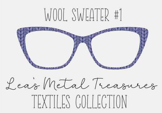 Wool Sweater #1 Eyewear Frame Toppers COMES WITH MAGNETS