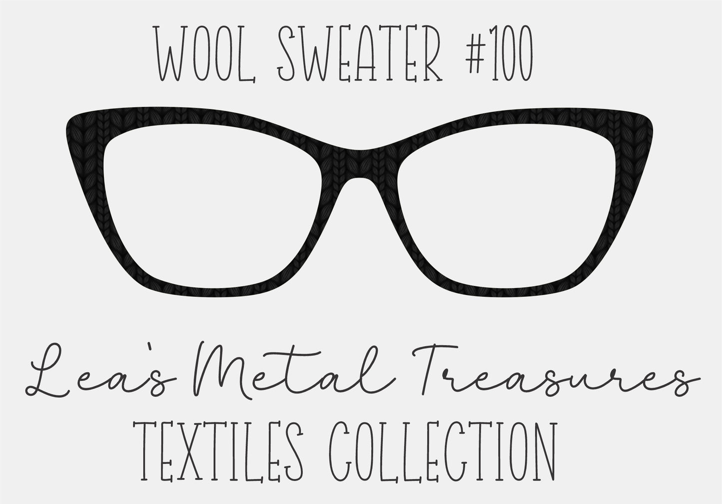 Wool Sweater #100 Eyewear Frame Toppers COMES WITH MAGNETS