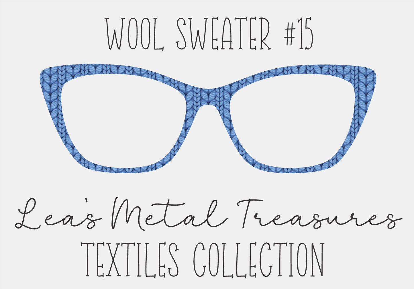 Wool Sweater #15 Eyewear Frame Toppers COMES WITH MAGNETS