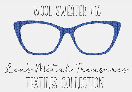 Wool Sweater #16 Eyewear Frame Toppers COMES WITH MAGNETS