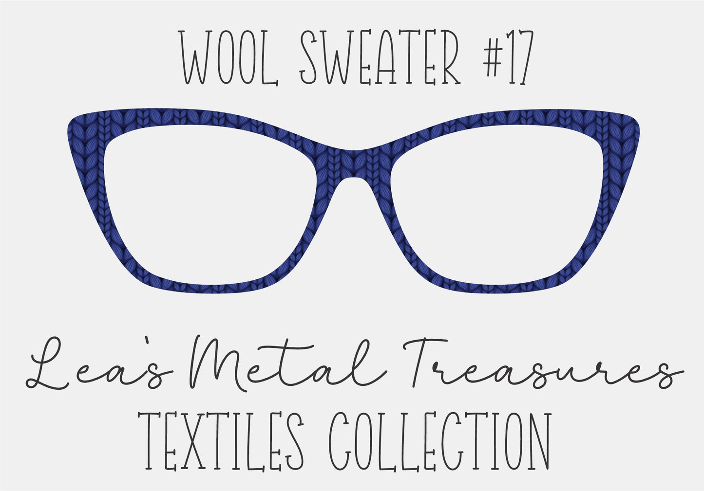 Wool Sweater #17 Eyewear Frame Toppers COMES WITH MAGNETS