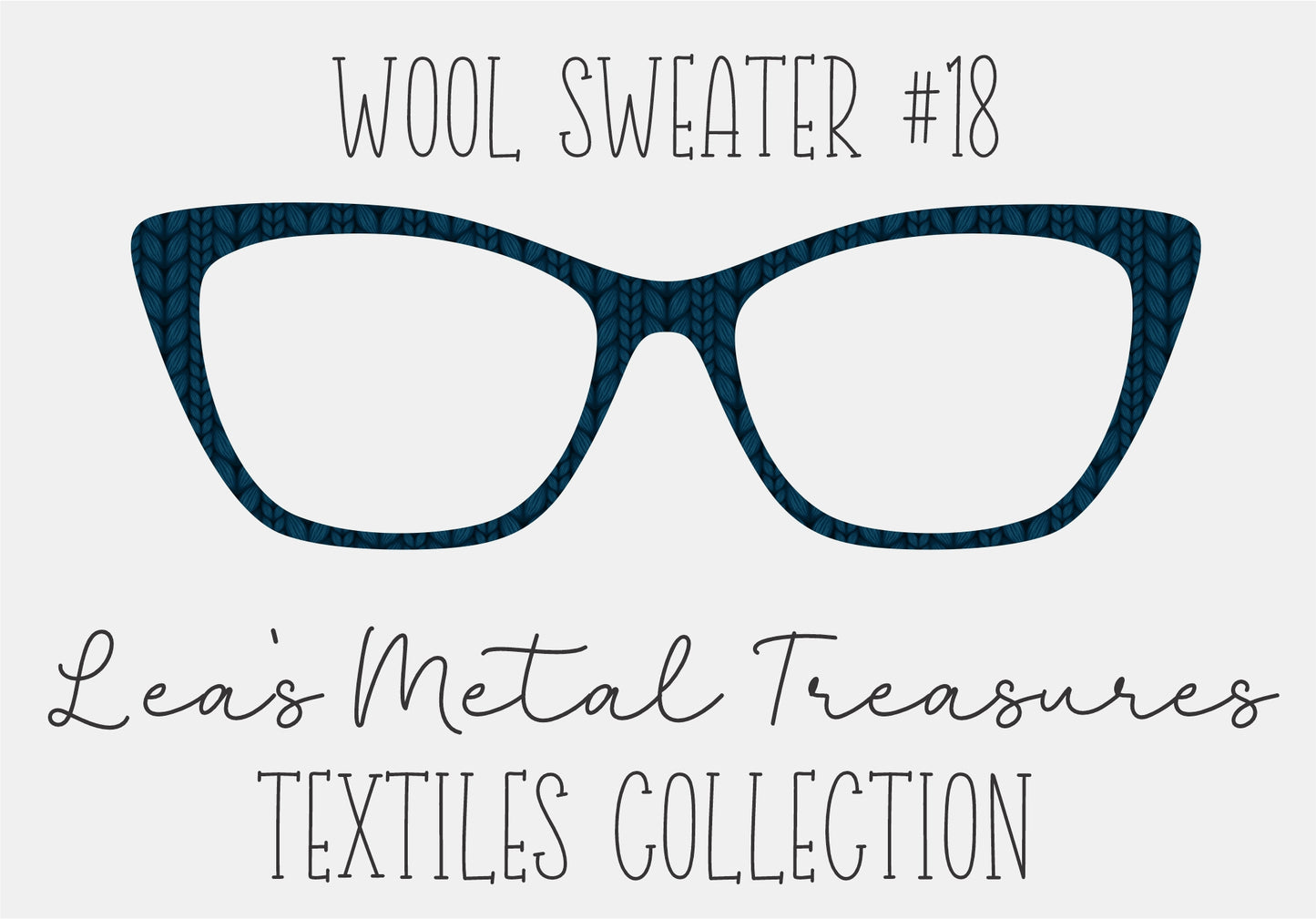 Wool Sweater #18 Eyewear Frame Toppers COMES WITH MAGNETS