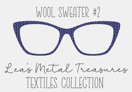 Wool Sweater #2 Eyewear Frame Toppers COMES WITH MAGNETS