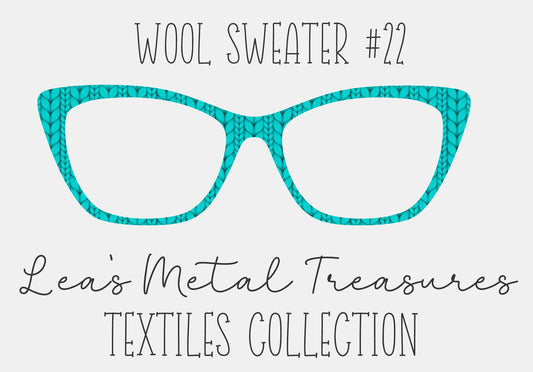 Wool Sweater #22 Eyewear Frame Toppers COMES WITH MAGNETS