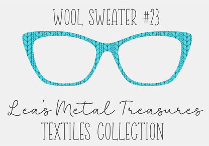 Wool Sweater #23 Eyewear Frame Toppers COMES WITH MAGNETS