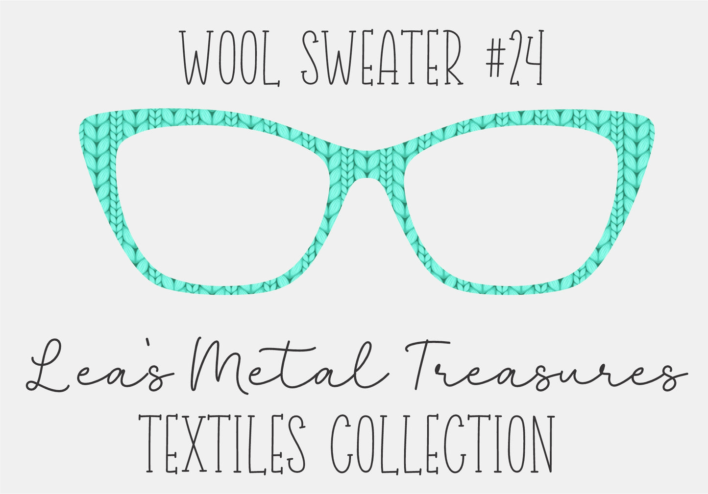 Wool Sweater #24 Eyewear Frame Toppers COMES WITH MAGNETS