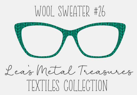 Wool Sweater #26 Eyewear Frame Toppers COMES WITH MAGNETS