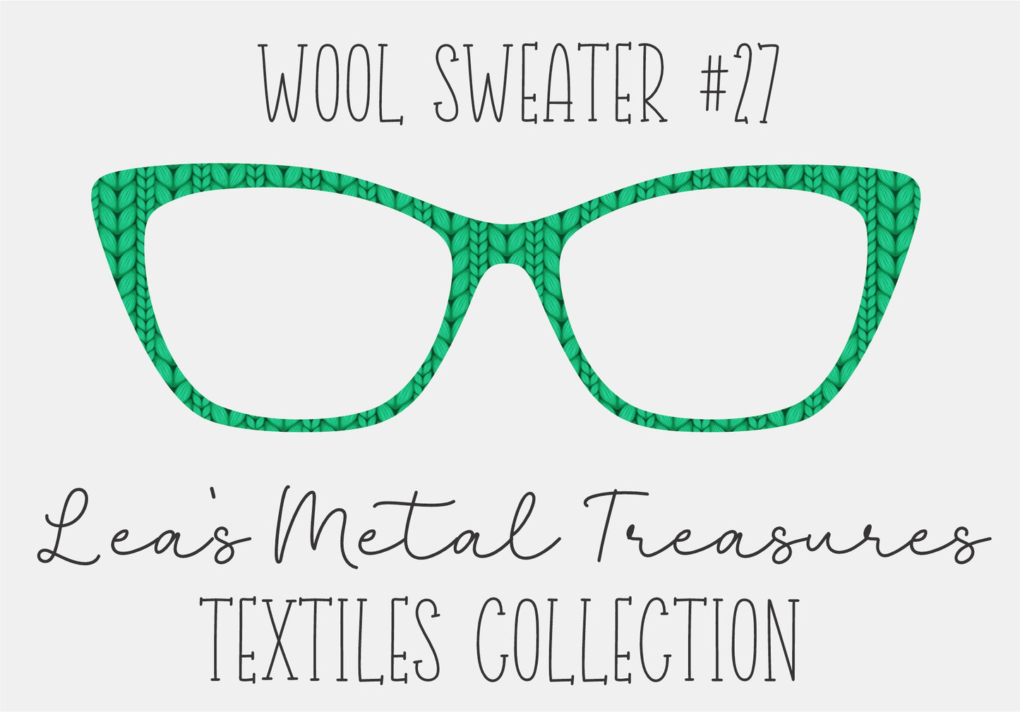 Wool Sweater #27 Eyewear Frame Toppers COMES WITH MAGNETS