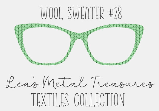 Wool Sweater #28 Eyewear Frame Toppers COMES WITH MAGNETS