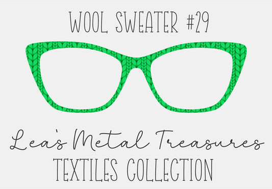 Wool Sweater #29 Eyewear Frame Toppers COMES WITH MAGNETS