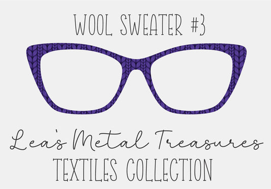 Wool Sweater #3 Eyewear Frame Toppers COMES WITH MAGNETS