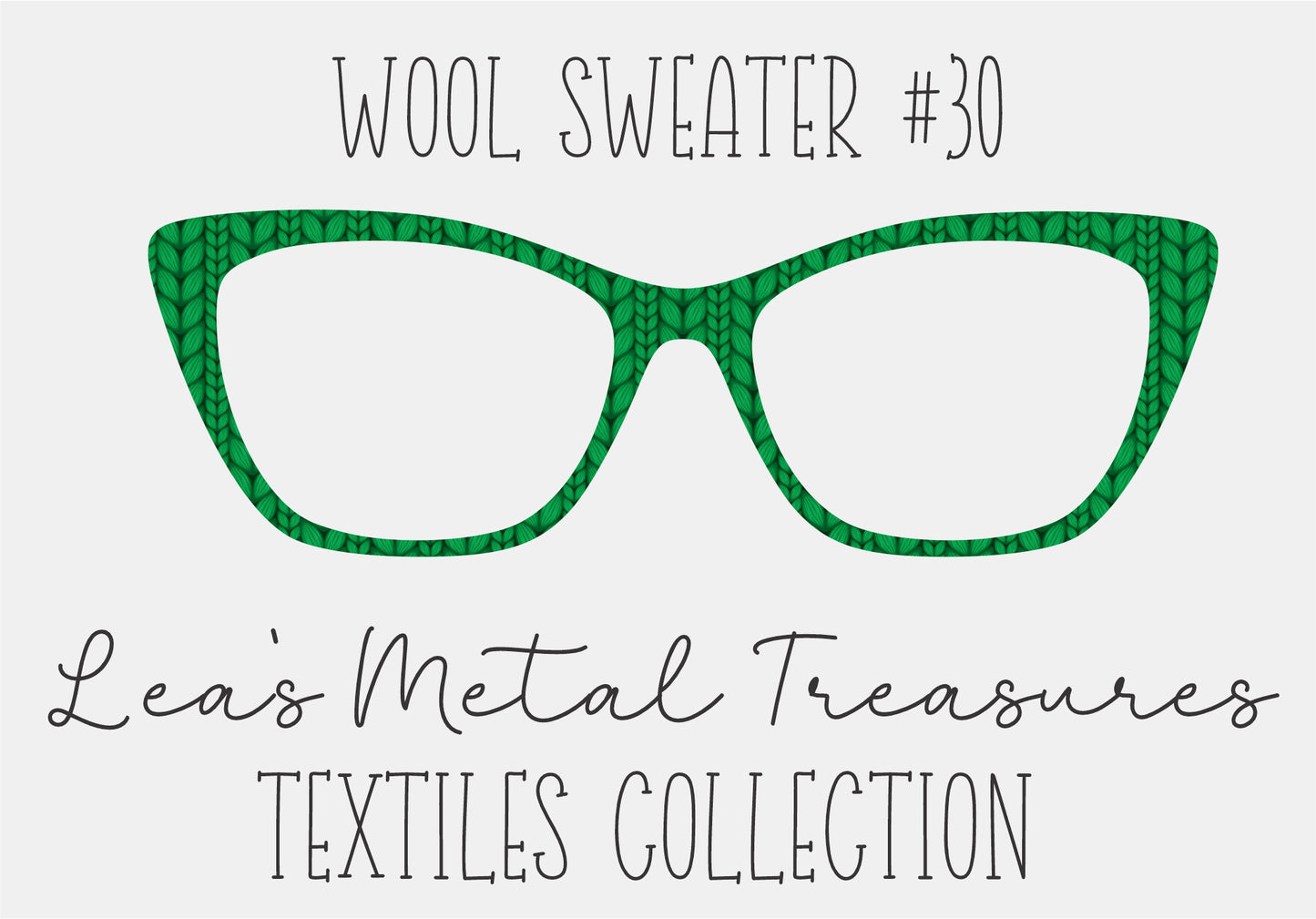 Wool Sweater #30 Eyewear Frame Toppers COMES WITH MAGNETS