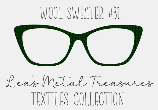 Wool Sweater #31 Eyewear Frame Toppers COMES WITH MAGNETS