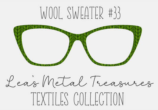 Wool Sweater #33 Eyewear Frame Toppers COMES WITH MAGNETS