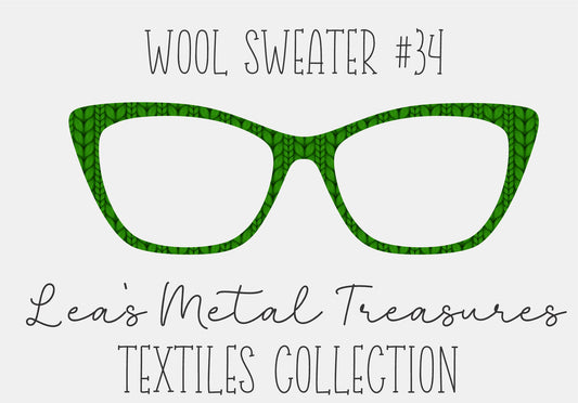 Wool Sweater #34 Eyewear Frame Toppers COMES WITH MAGNETS