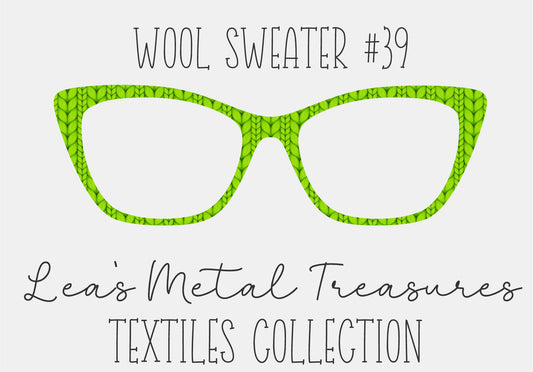 Wool Sweater #39 Eyewear Frame Toppers COMES WITH MAGNETS