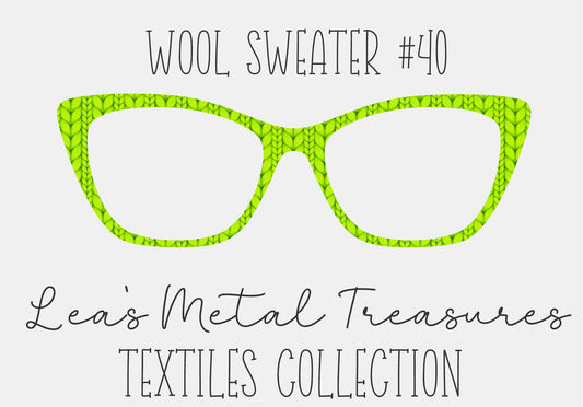 Wool Sweater #40 Eyewear Frame Toppers COMES WITH MAGNETS