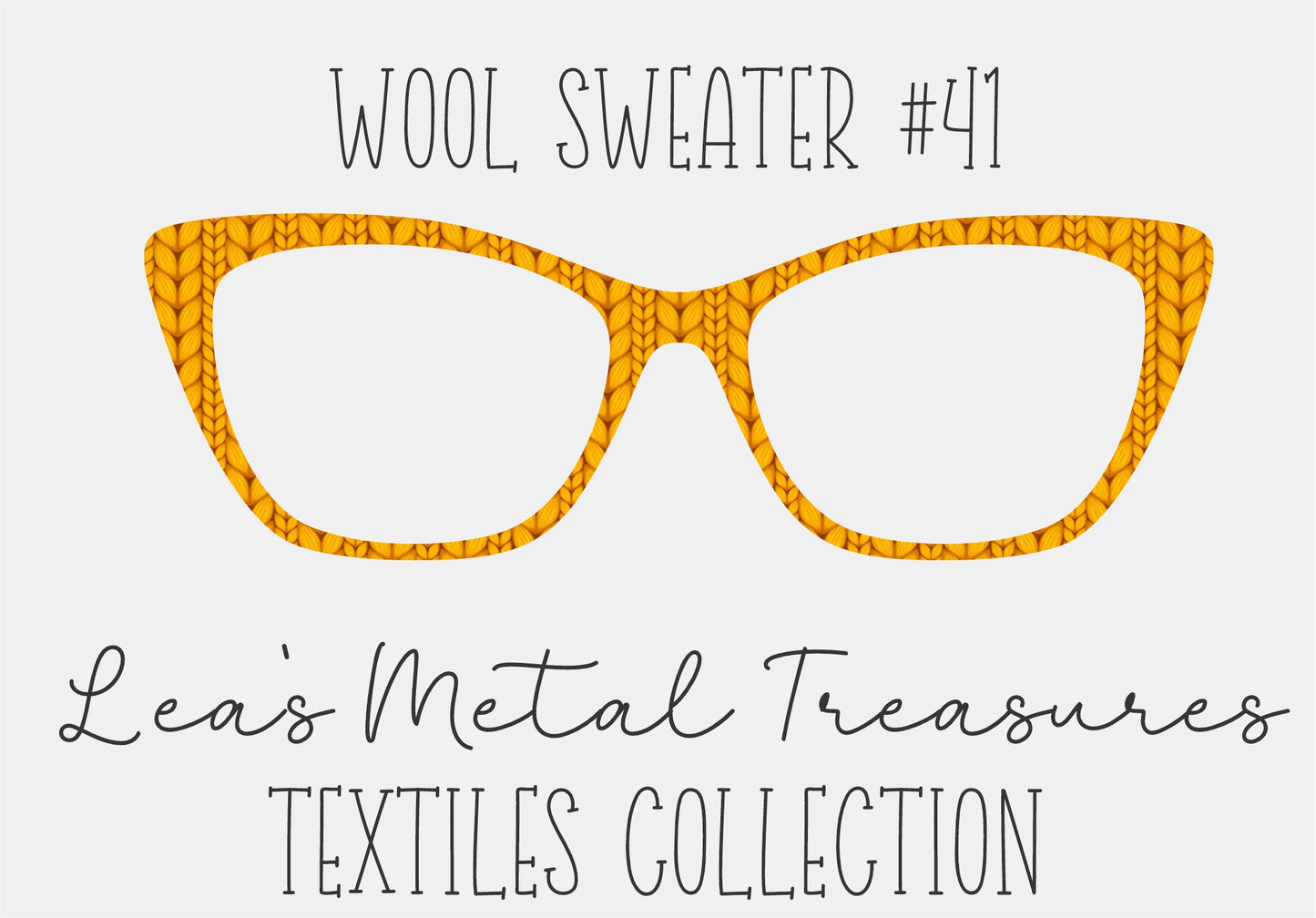 Wool Sweater #41 Eyewear Frame Toppers COMES WITH MAGNETS