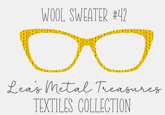 Wool Sweater #42 Eyewear Frame Toppers COMES WITH MAGNETS