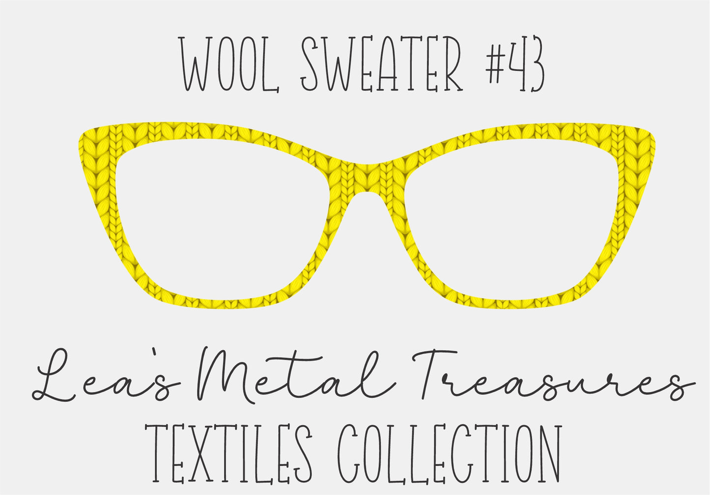 Wool Sweater #43 Eyewear Frame Toppers COMES WITH MAGNETS