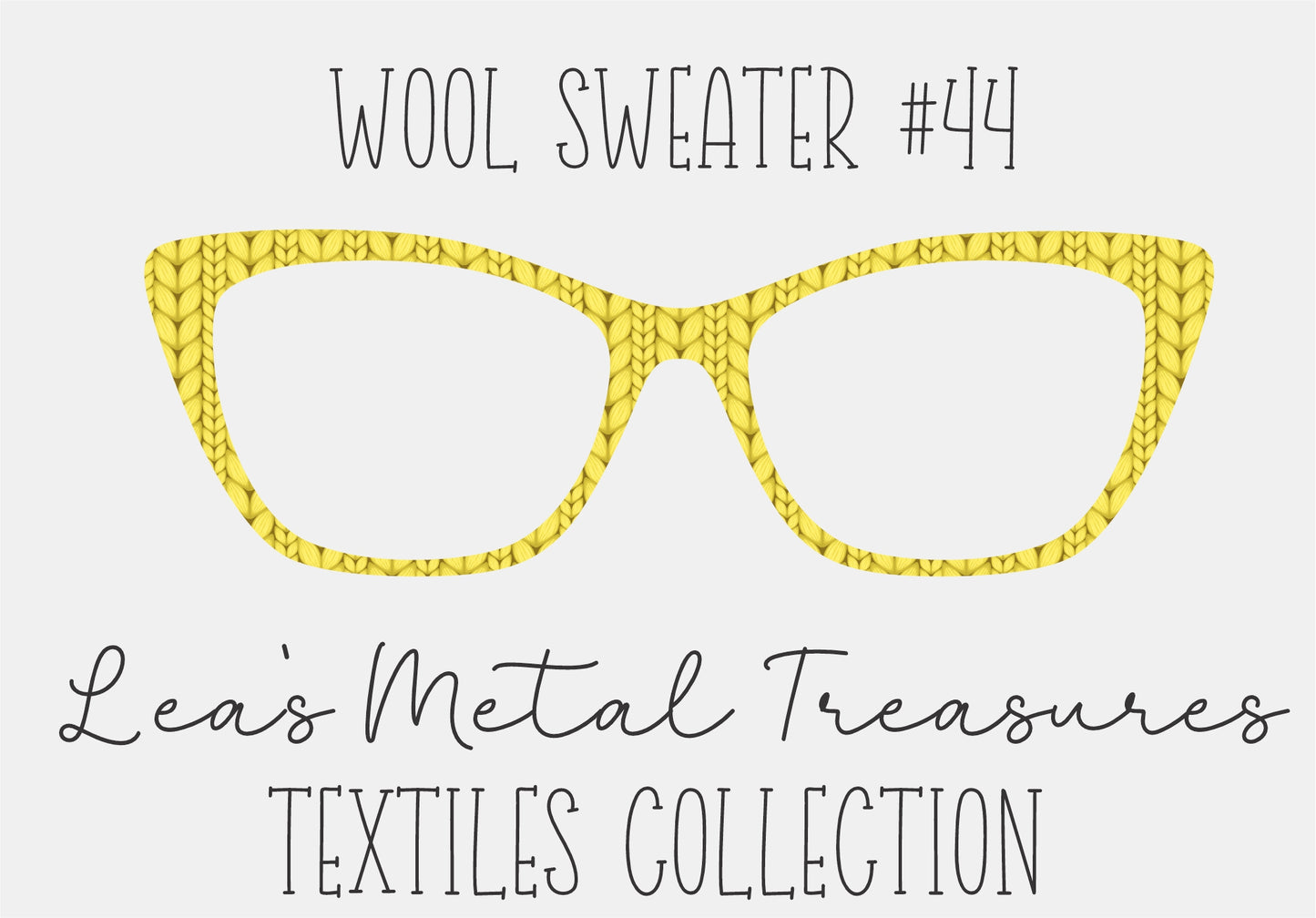 Wool Sweater #44 Eyewear Frame Toppers COMES WITH MAGNETS