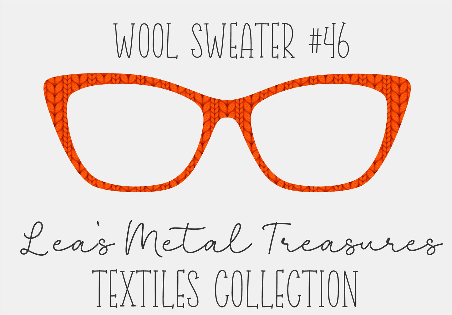 Wool Sweater #46 Eyewear Frame Toppers COMES WITH MAGNETS