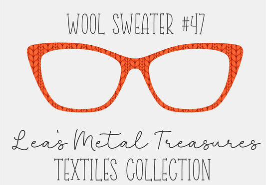 Wool Sweater #47 Eyewear Frame Toppers COMES WITH MAGNETS