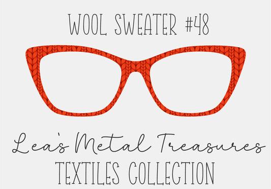 Wool Sweater #48 Eyewear Frame Toppers COMES WITH MAGNETS