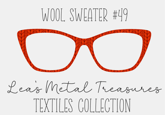 Wool Sweater #49 Eyewear Frame Toppers COMES WITH MAGNETS