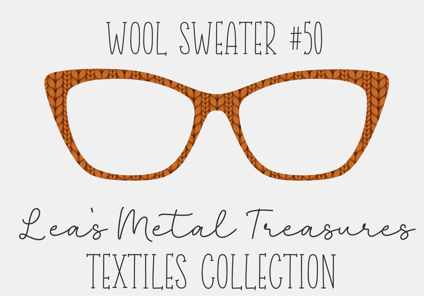 Wool Sweater #50 Eyewear Frame Toppers COMES WITH MAGNETS