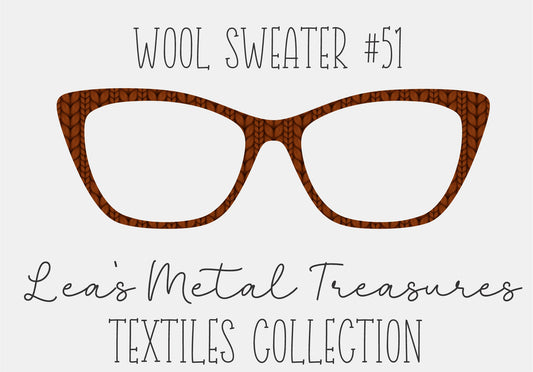 Wool Sweater #51 Eyewear Frame Toppers COMES WITH MAGNETS