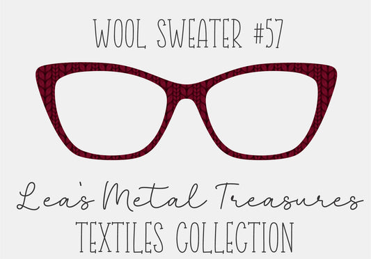 Wool Sweater #57 Eyewear Frame Toppers COMES WITH MAGNETS