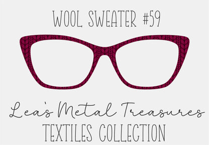 Wool Sweater #59 Eyewear Frame Toppers COMES WITH MAGNETS