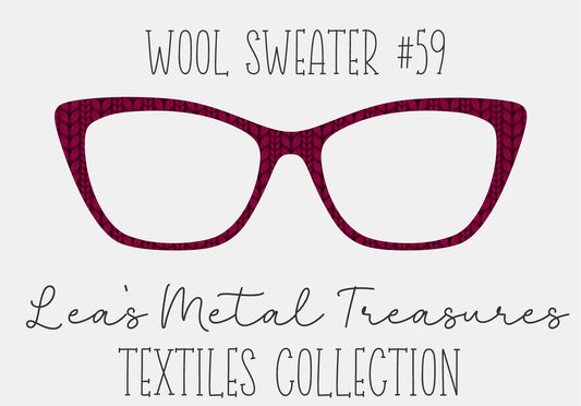 Wool Sweater #59 Eyewear Frame Toppers COMES WITH MAGNETS