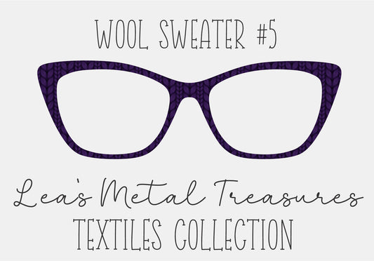 Wool Sweater #5 Eyewear Frame Toppers COMES WITH MAGNETS