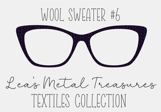 Wool Sweater #6 Eyewear Frame Toppers COMES WITH MAGNETS