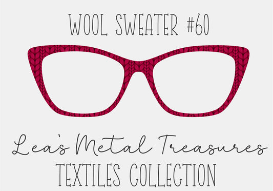 Wool Sweater #60 Eyewear Frame Toppers COMES WITH MAGNETS