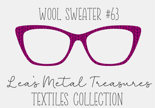 Wool Sweater #63 Eyewear Frame Toppers COMES WITH MAGNETS