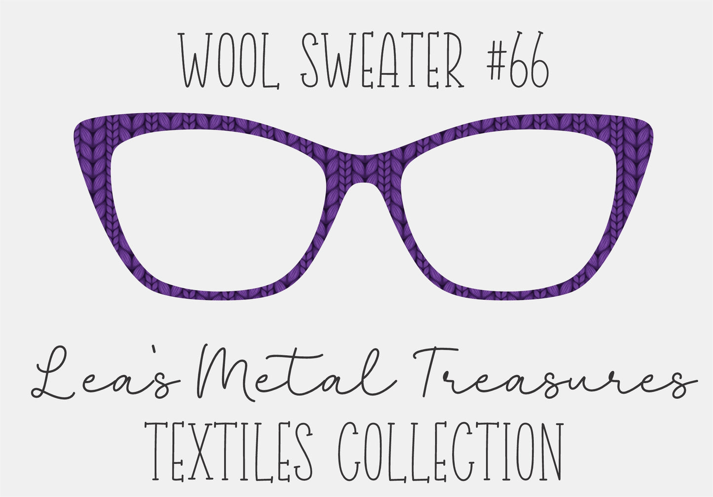 Wool Sweater #66 Eyewear Frame Toppers COMES WITH MAGNETS