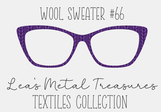 Wool Sweater #66 Eyewear Frame Toppers COMES WITH MAGNETS