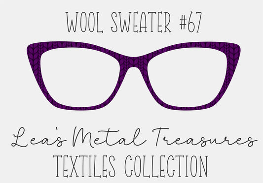 Wool Sweater #67 Eyewear Frame Toppers COMES WITH MAGNETS