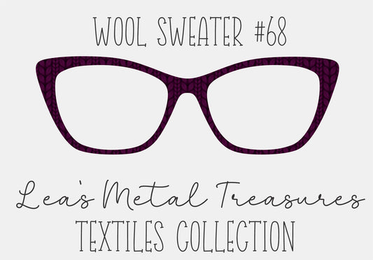 Wool Sweater #68 Eyewear Frame Toppers COMES WITH MAGNETS