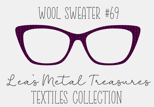 Wool Sweater #69 Eyewear Frame Toppers COMES WITH MAGNETS